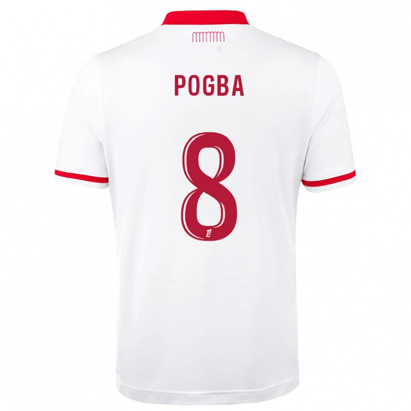 Danxen Dames Paul Pogba #8 Rood Wit Thuisshirt Thuistenue 2026/27 T-Shirt