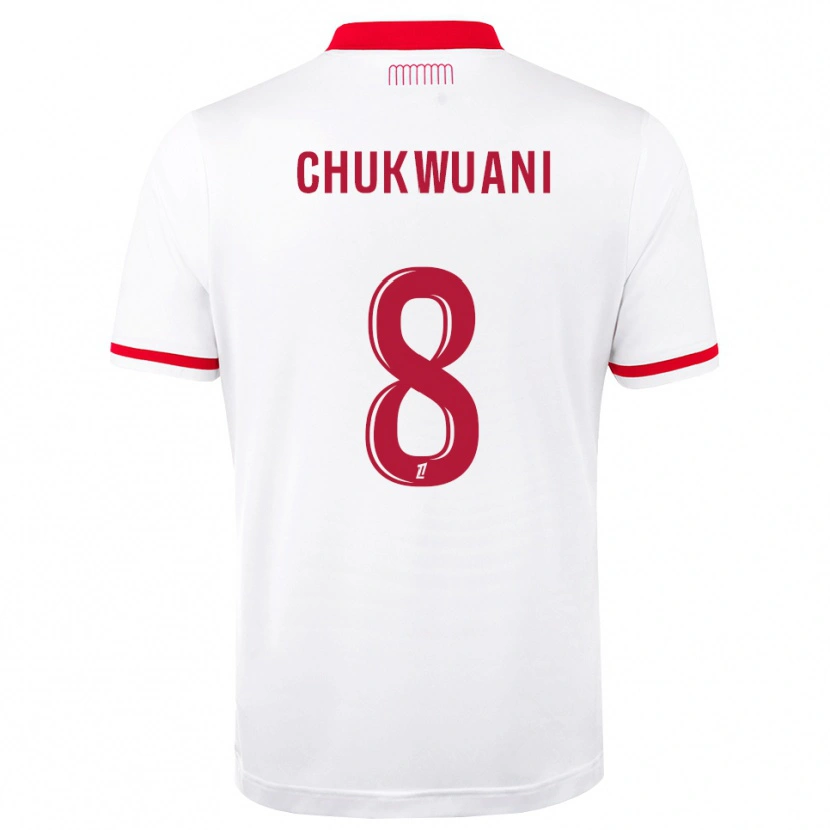 Danxen Dames Ekene Chukwuani #8 Rood Wit Thuisshirt Thuistenue 2026/27 T-Shirt