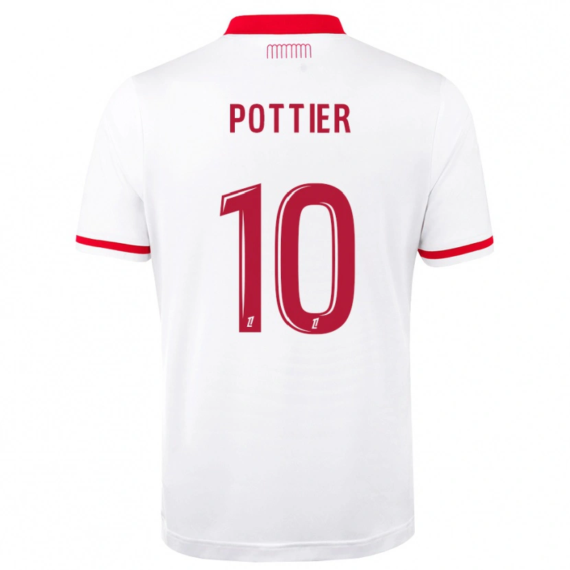 Danxen Dames Morgan Pottier #10 Rood Wit Thuisshirt Thuistenue 2026/27 T-Shirt