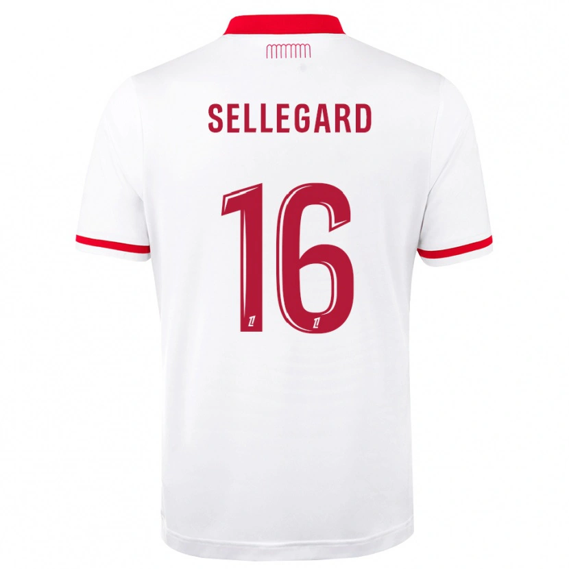 Danxen Dames Alexander Sellegard #16 Rood Wit Thuisshirt Thuistenue 2026/27 T-Shirt