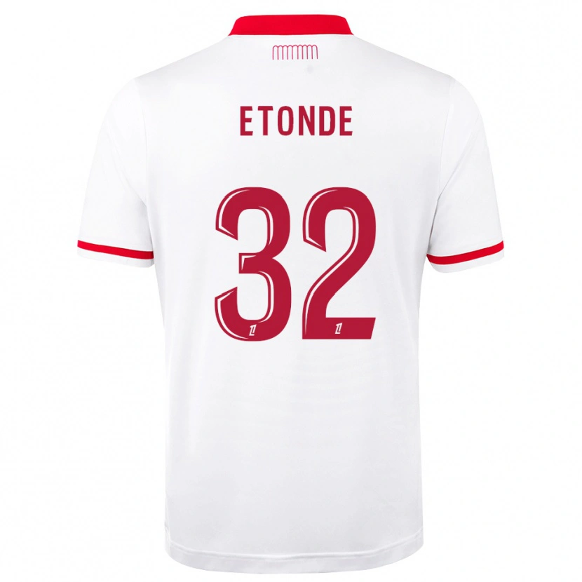 Danxen Dames Romaric Etonde #32 Rood Wit Thuisshirt Thuistenue 2026/27 T-Shirt