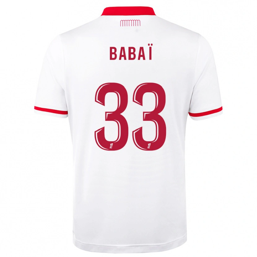 Danxen Dames Nazim Babaï #33 Rood Wit Thuisshirt Thuistenue 2026/27 T-Shirt