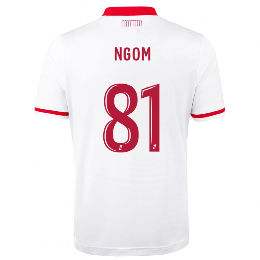 Danxen Dames Libasse Ngom #81 Rood Wit Thuisshirt Thuistenue 2026/27 T-Shirt