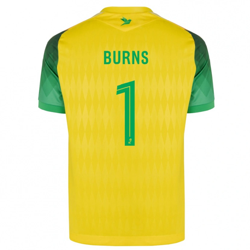 Danxen Dames Emily Burns #1 Geel Groen Rood Thuisshirt Thuistenue 2026/27 T-Shirt