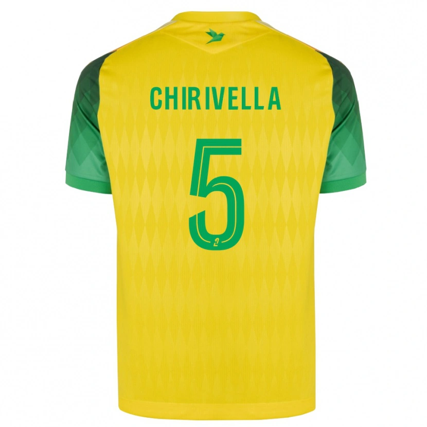 Danxen Dames Pedro Chirivella #5 Geel Groen Rood Thuisshirt Thuistenue 2026/27 T-Shirt