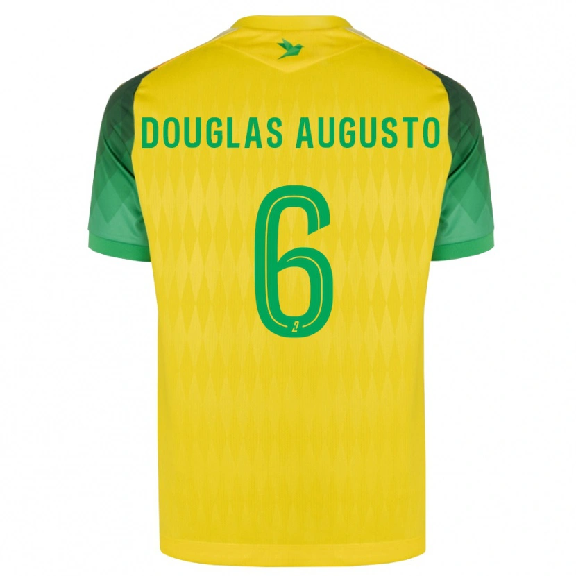 Danxen Dames Douglas Augusto #6 Geel Groen Rood Thuisshirt Thuistenue 2026/27 T-Shirt