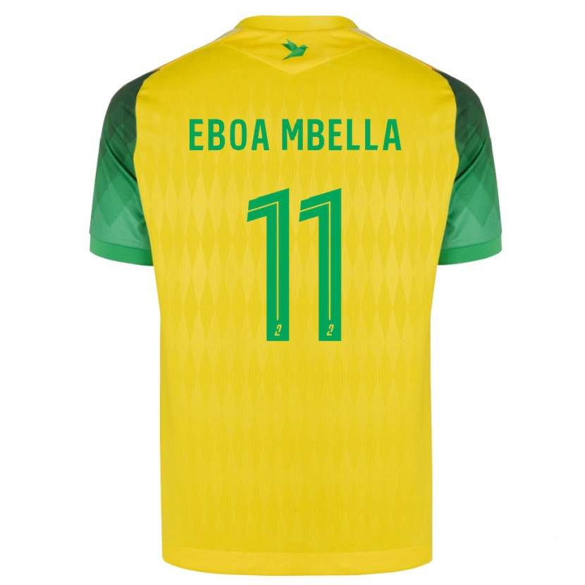 Danxen Dames Eden Eboa Mbella #11 Geel Groen Rood Thuisshirt Thuistenue 2026/27 T-Shirt