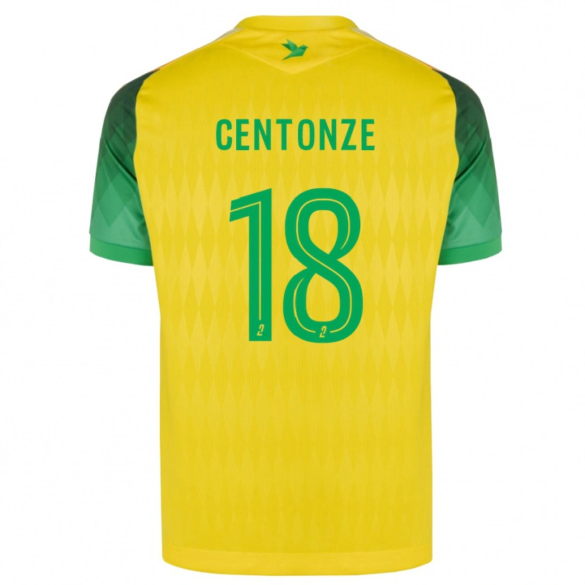 Danxen Dames Fabien Centonze #18 Geel Groen Rood Thuisshirt Thuistenue 2026/27 T-Shirt