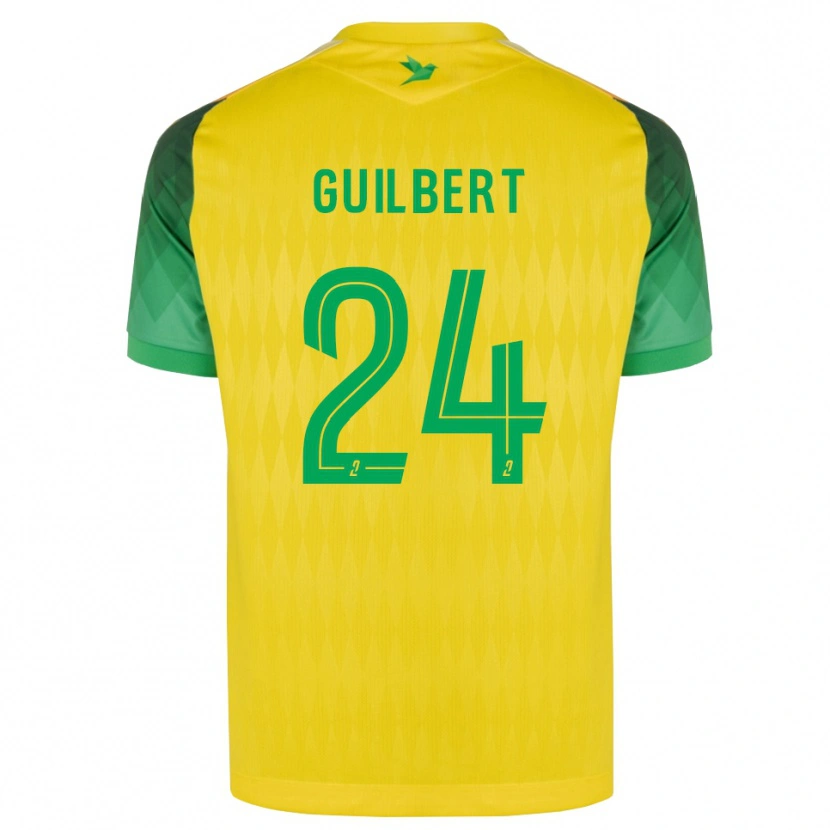 Danxen Dames Frédéric Guilbert #24 Geel Groen Rood Thuisshirt Thuistenue 2026/27 T-Shirt