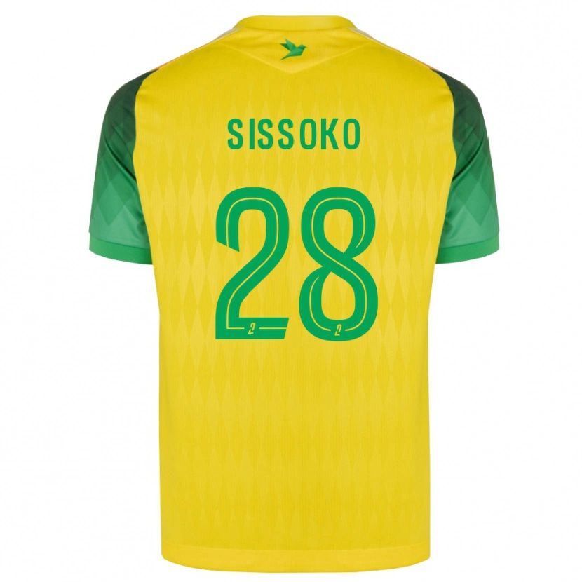 Danxen Dames Ibrahima Sissoko #28 Geel Groen Rood Thuisshirt Thuistenue 2026/27 T-Shirt