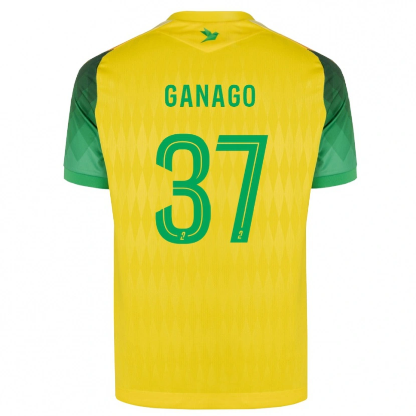 Danxen Dames Ignatius Ganago #37 Geel Groen Rood Thuisshirt Thuistenue 2026/27 T-Shirt
