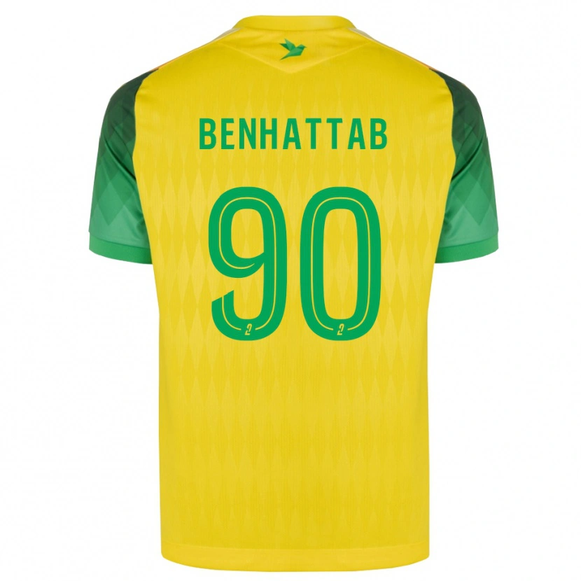 Danxen Dames Yassine Benhattab #90 Geel Groen Rood Thuisshirt Thuistenue 2026/27 T-Shirt