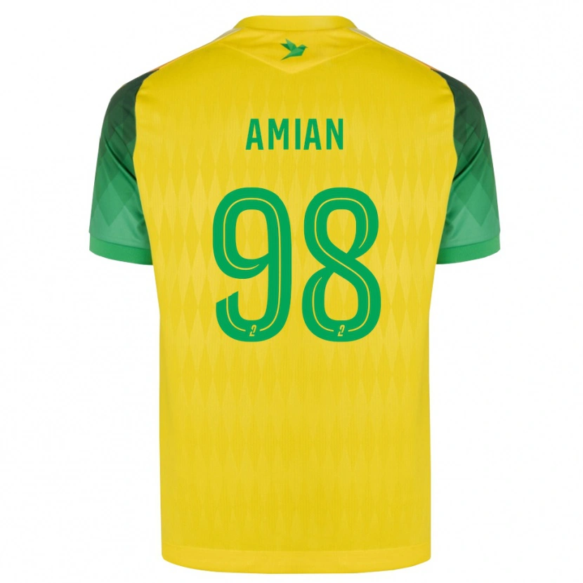 Danxen Dames Kelvin Amian #98 Geel Groen Rood Thuisshirt Thuistenue 2026/27 T-Shirt