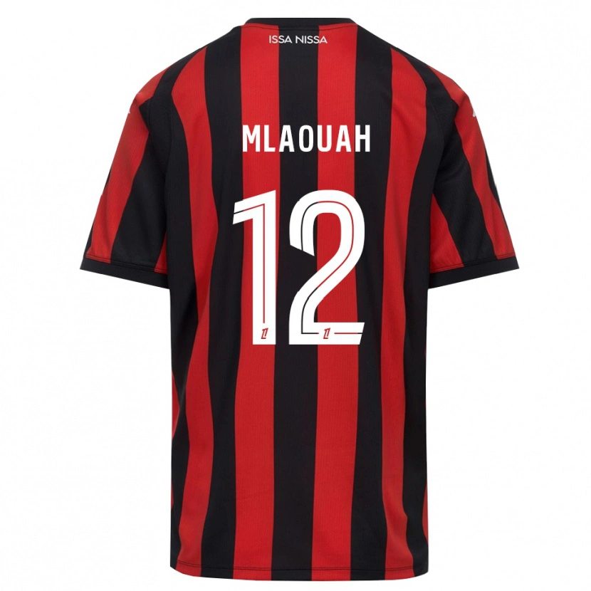 Danxen Dames Sofiane Mlaouah #12 Rood Zwart Wit Thuisshirt Thuistenue 2026/27 T-Shirt