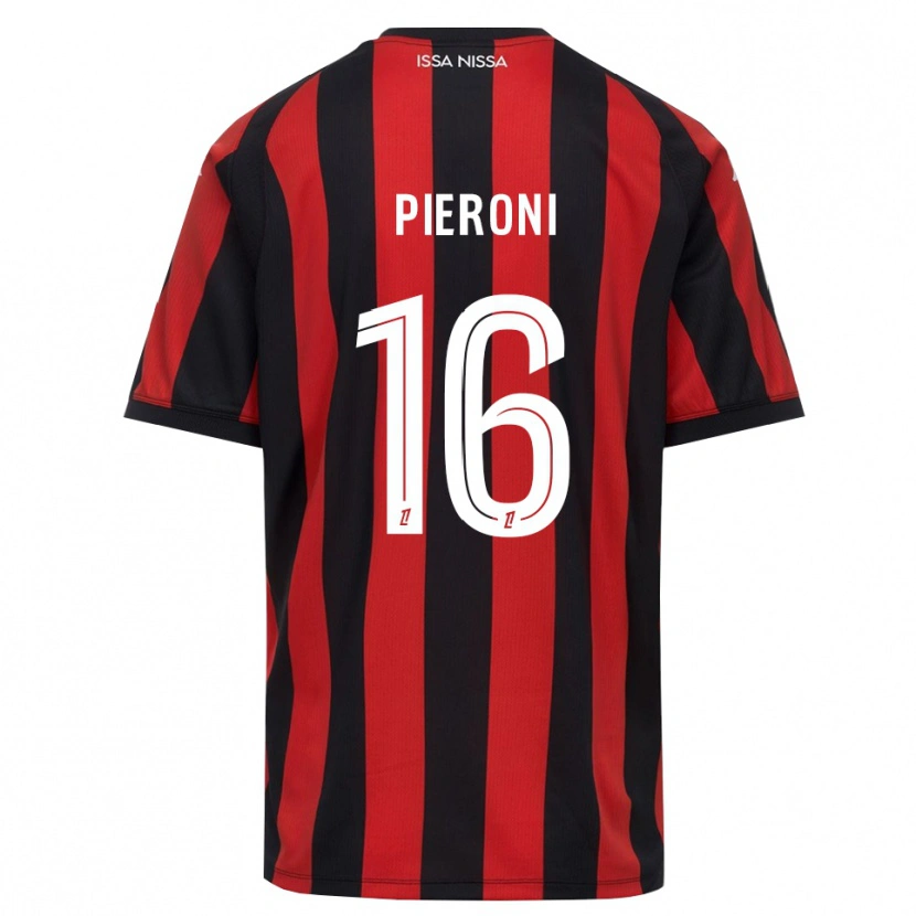 Danxen Dames Dorian Pieroni #16 Rood Zwart Wit Thuisshirt Thuistenue 2026/27 T-Shirt