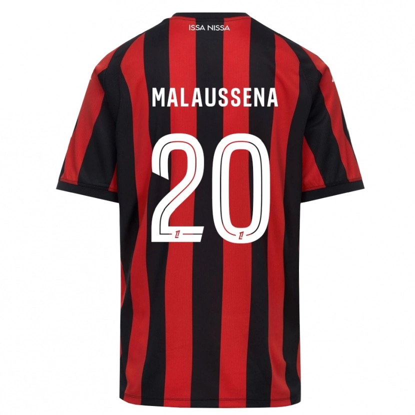Danxen Dames Angela Malaussena #20 Rood Zwart Wit Thuisshirt Thuistenue 2026/27 T-Shirt