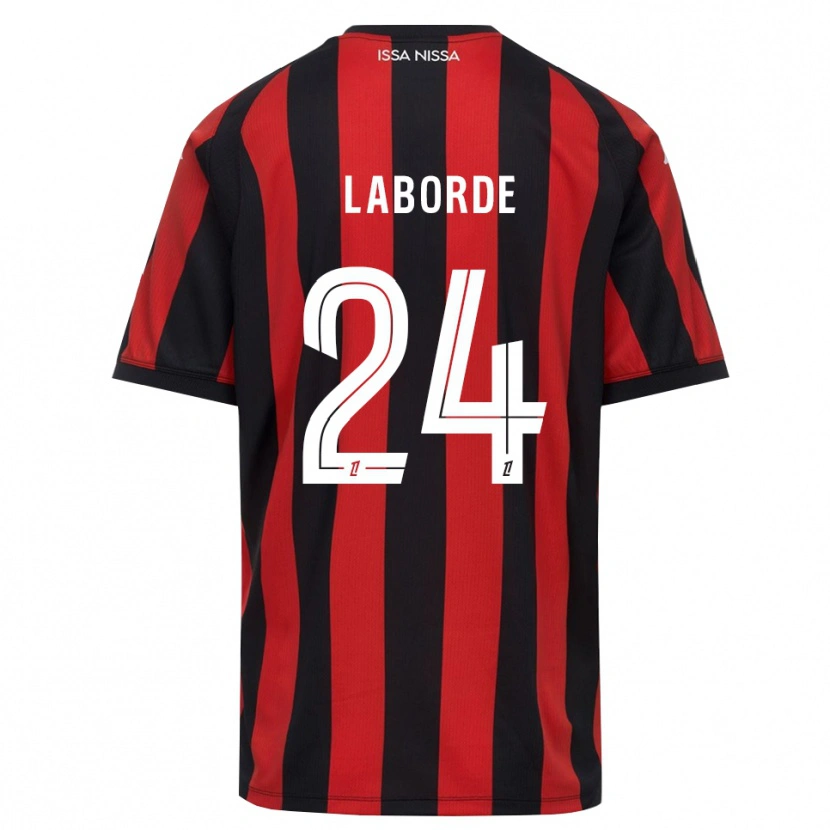 Danxen Dames Gaëtan Laborde #24 Rood Zwart Wit Thuisshirt Thuistenue 2026/27 T-Shirt