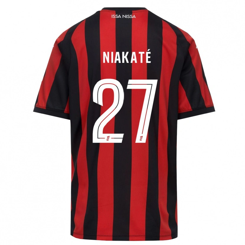 Danxen Dames Yakaré Niakaté #27 Rood Zwart Wit Thuisshirt Thuistenue 2026/27 T-Shirt