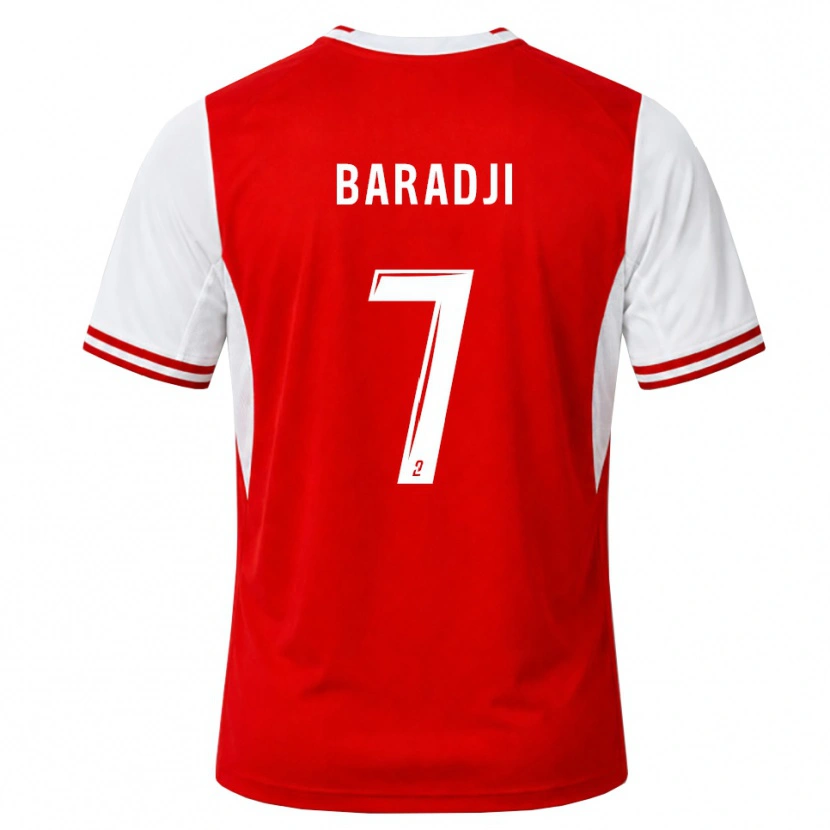 Danxen Dames Adama Baradji #7 Rood Wit Thuisshirt Thuistenue 2026/27 T-Shirt