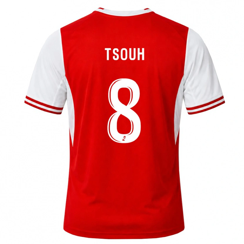 Danxen Dames Justin Tsouh #8 Rood Wit Thuisshirt Thuistenue 2026/27 T-Shirt