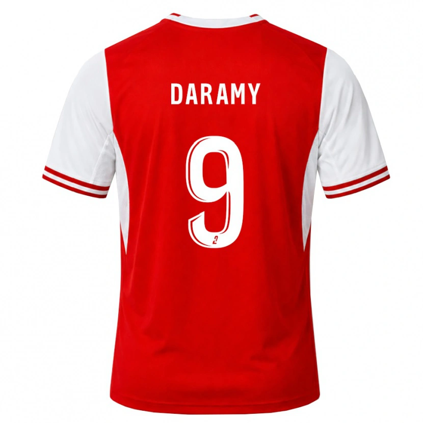 Danxen Dames Mohamed Daramy #9 Rood Wit Thuisshirt Thuistenue 2026/27 T-Shirt