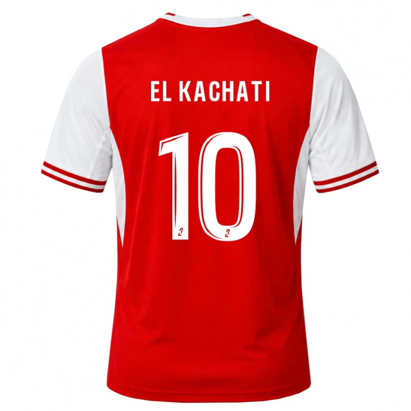 Danxen Dames Youssef El Kachati #10 Rood Wit Thuisshirt Thuistenue 2026/27 T-Shirt
