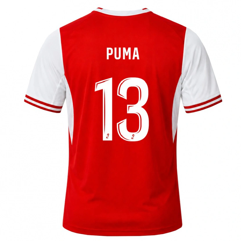 Danxen Dames Isaac Puma #13 Rood Wit Thuisshirt Thuistenue 2026/27 T-Shirt