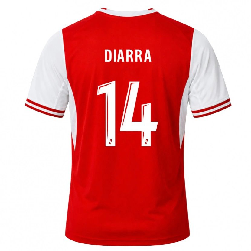 Danxen Dames Amidou Diarra #14 Rood Wit Thuisshirt Thuistenue 2026/27 T-Shirt
