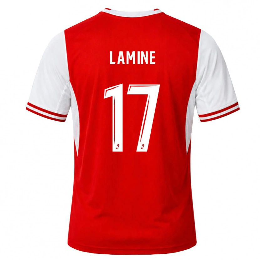 Danxen Dames Mana Lamine #17 Rood Wit Thuisshirt Thuistenue 2026/27 T-Shirt