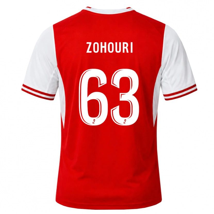 Danxen Dames Armel Zohouri #63 Rood Wit Thuisshirt Thuistenue 2026/27 T-Shirt
