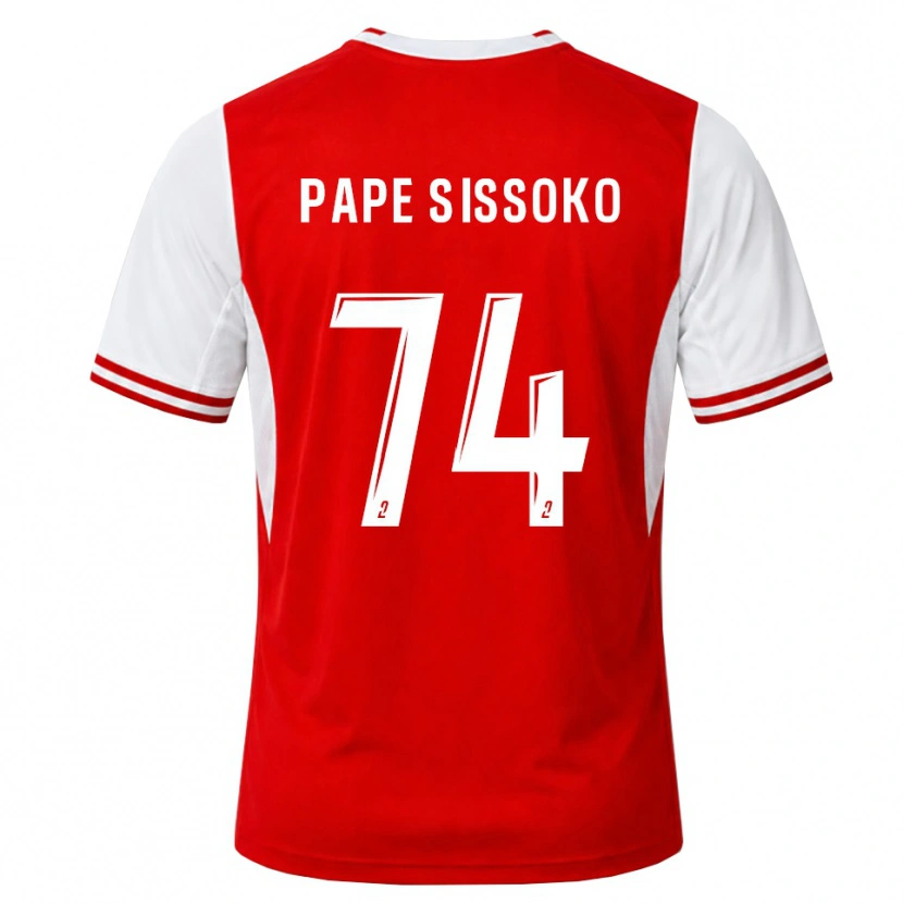 Danxen Dames Niama Pape Sissoko #74 Rood Wit Thuisshirt Thuistenue 2026/27 T-Shirt