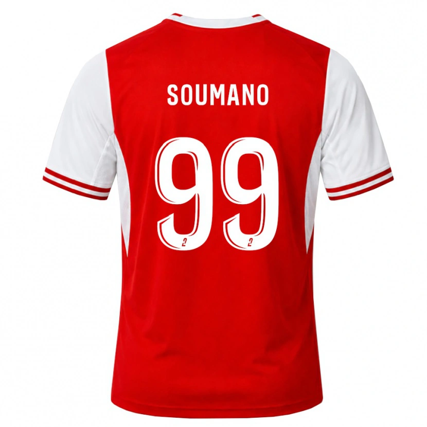 Danxen Dames Sambou Soumano #99 Rood Wit Thuisshirt Thuistenue 2026/27 T-Shirt