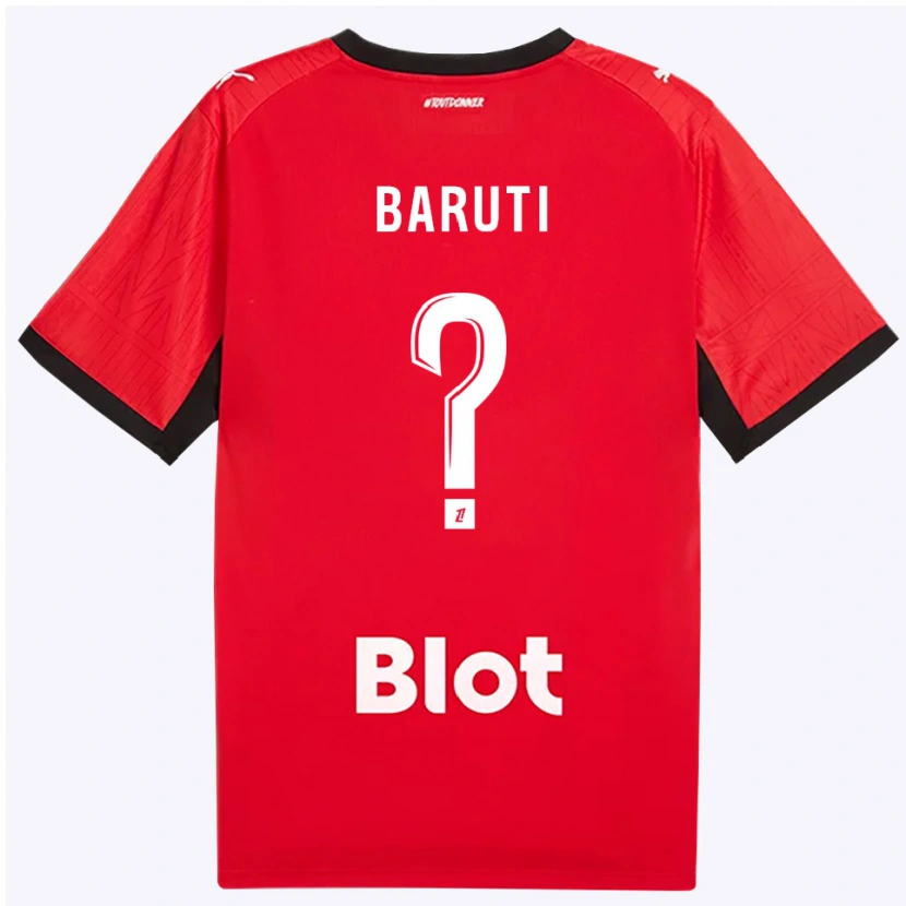 Danxen Dames Kelian Baruti #0 Rood Zwart Wit Thuisshirt Thuistenue 2026/27 T-Shirt