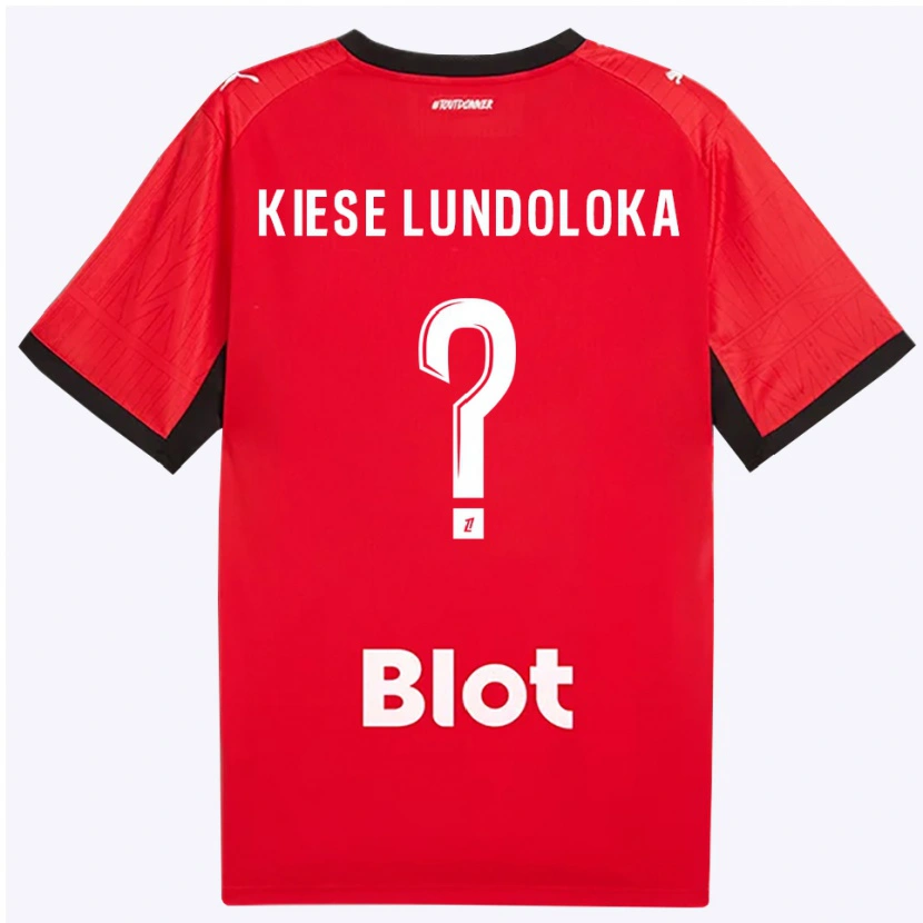 Danxen Dames Jeanslor Kiese Lundoloka #0 Rood Zwart Wit Thuisshirt Thuistenue 2026/27 T-Shirt