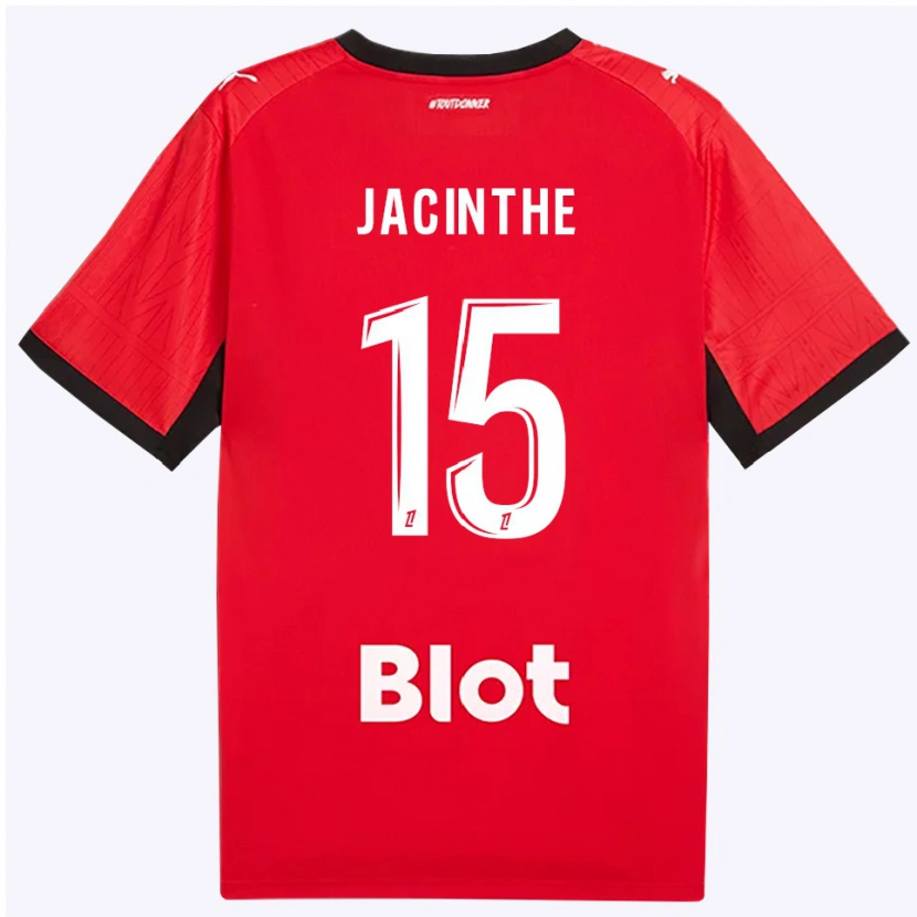 Danxen Dames Dee-Shawn Jacinthe #15 Rood Zwart Wit Thuisshirt Thuistenue 2026/27 T-Shirt