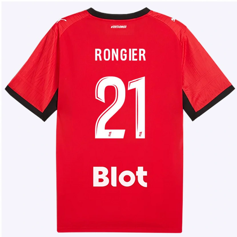 Danxen Dames Valentin Rongier #21 Rood Zwart Wit Thuisshirt Thuistenue 2026/27 T-Shirt