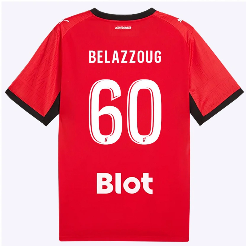 Danxen Dames Kilian Belazzoug #60 Rood Zwart Wit Thuisshirt Thuistenue 2026/27 T-Shirt