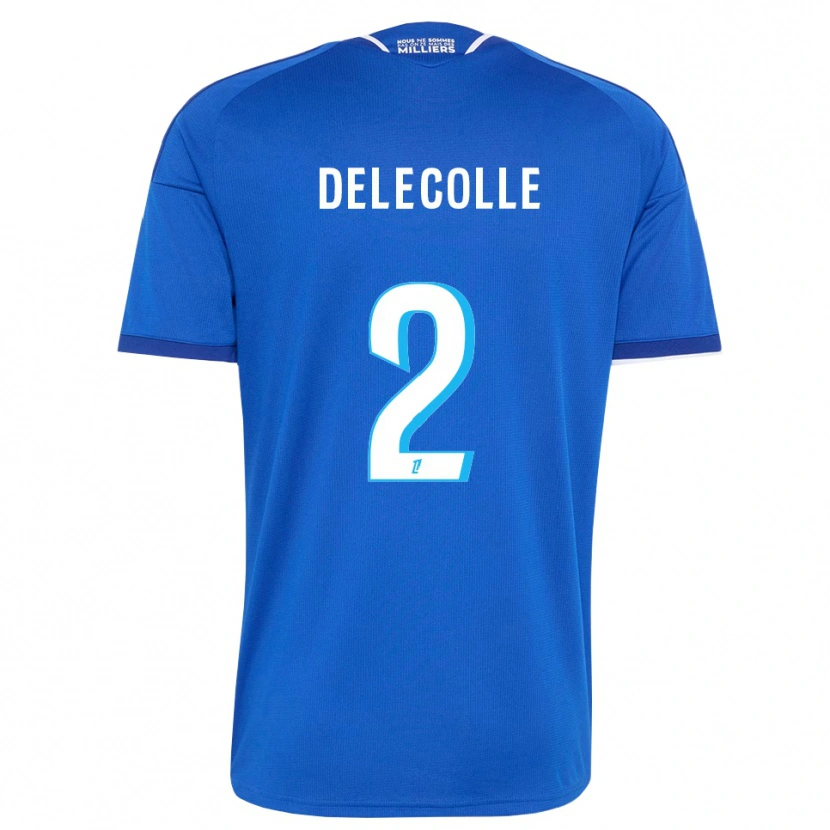 Danxen Dames Timéo Delecolle #2 Koninklijk Blauw Wit Thuisshirt Thuistenue 2026/27 T-Shirt