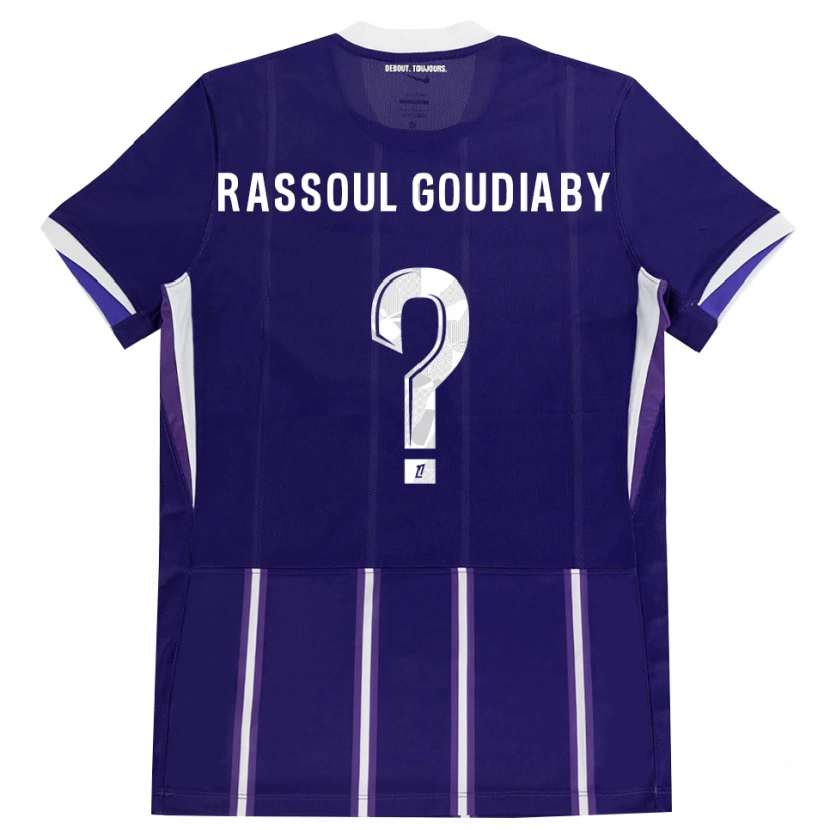 Danxen Dames Khadim Rassoul Goudiaby #0 Paars Wit Thuisshirt Thuistenue 2026/27 T-Shirt