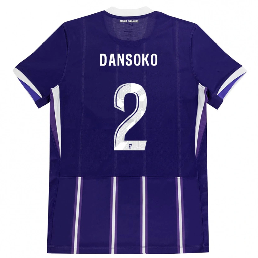 Danxen Dames Mohamed Dansoko #2 Paars Wit Thuisshirt Thuistenue 2026/27 T-Shirt
