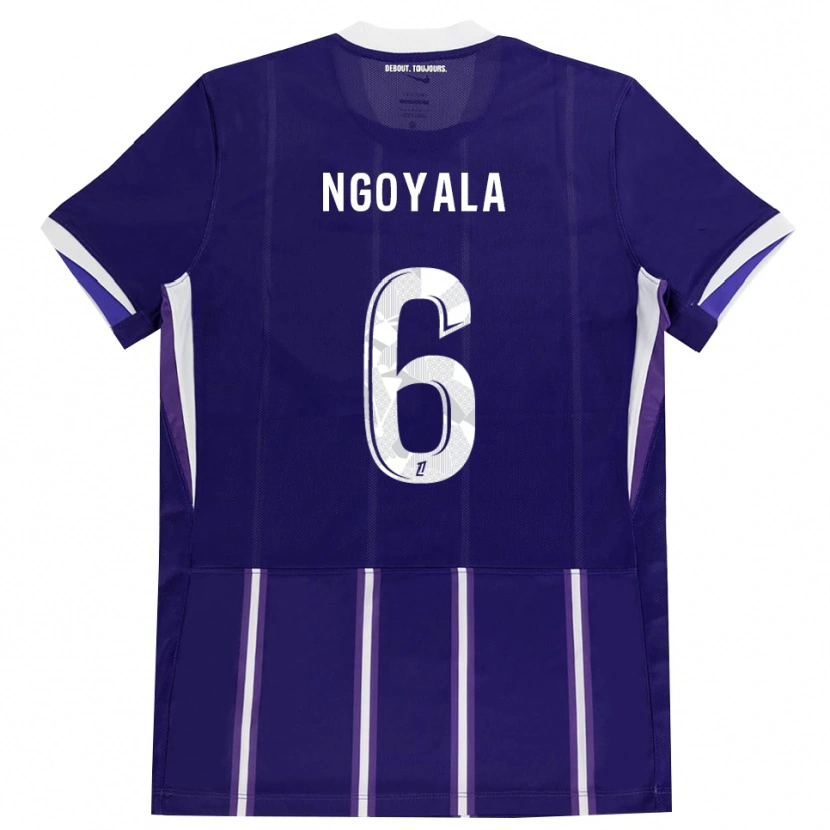 Danxen Dames Frédéric Efuele Ngoyala #6 Paars Wit Thuisshirt Thuistenue 2026/27 T-Shirt