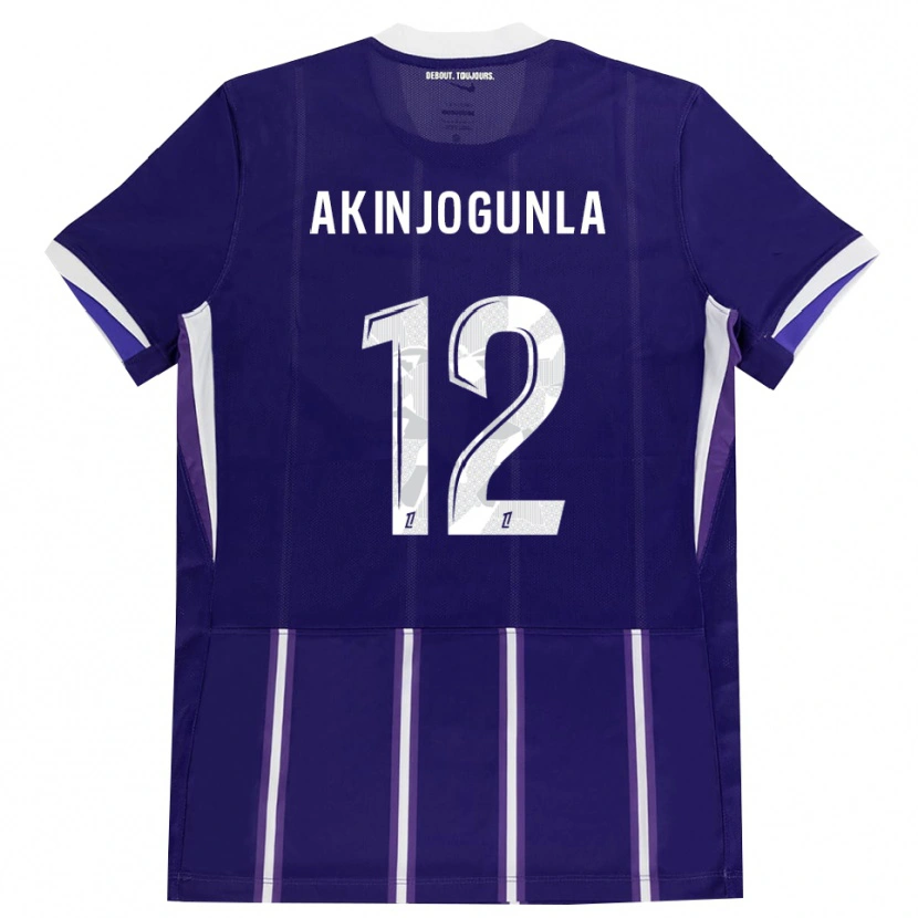 Danxen Dames Michaël Akinjogunla #12 Paars Wit Thuisshirt Thuistenue 2026/27 T-Shirt