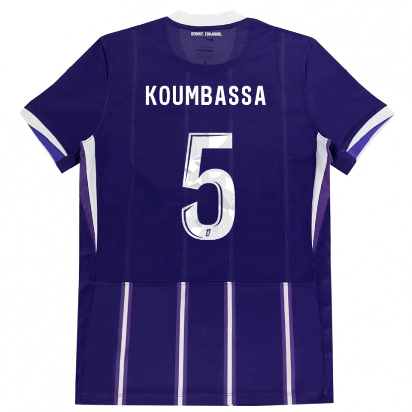 Danxen Dames Seny Koumbassa #5 Paars Wit Thuisshirt Thuistenue 2026/27 T-Shirt