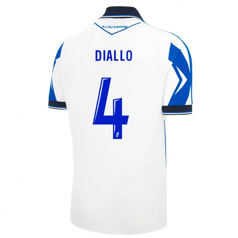 Danxen Dames Ibrahim Diallo #4 Zwart Wit Blauw Thuisshirt Thuistenue 2026/27 T-Shirt