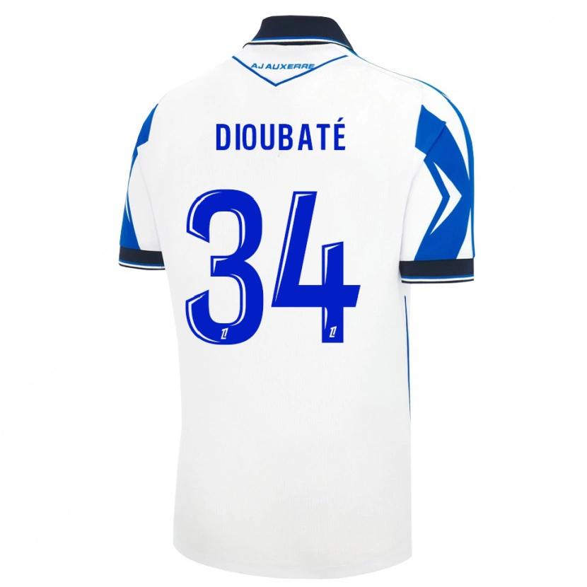 Danxen Dames Lamfia Dioubaté #34 Zwart Wit Blauw Thuisshirt Thuistenue 2026/27 T-Shirt