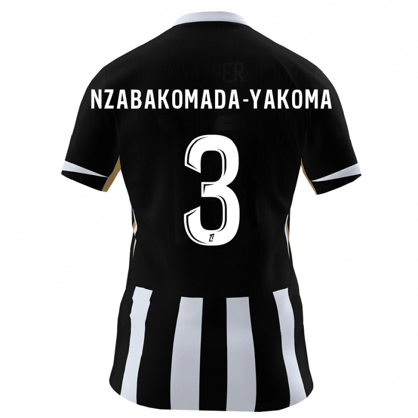 Danxen Dames Raphaël Nzabakomada-Yakoma #3 Zwart Blauw Thuisshirt Thuistenue 2026/27 T-Shirt