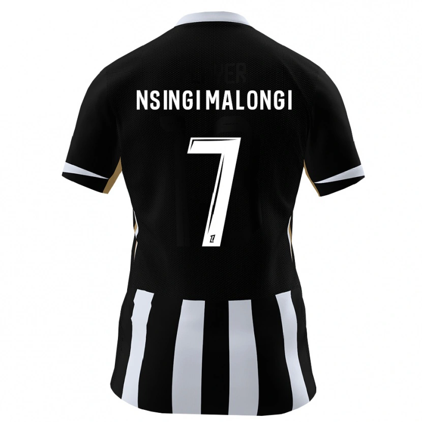 Danxen Dames Rodrigue Nsingi Malongi #7 Zwart Blauw Thuisshirt Thuistenue 2026/27 T-Shirt