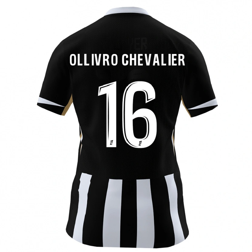 Danxen Dames Sacha Ollivro Chevalier #16 Zwart Blauw Thuisshirt Thuistenue 2026/27 T-Shirt