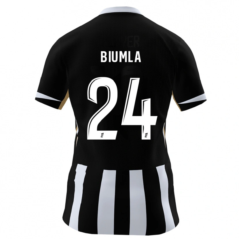 Danxen Dames Emmanuel Biumla #24 Zwart Blauw Thuisshirt Thuistenue 2026/27 T-Shirt