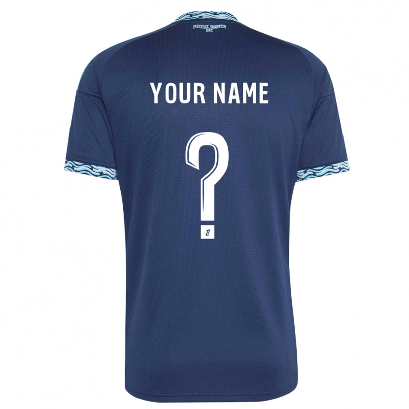 Danxen Dames Uw Naam #0 Staalblauw Wit Thuisshirt Thuistenue 2026/27 T-Shirt